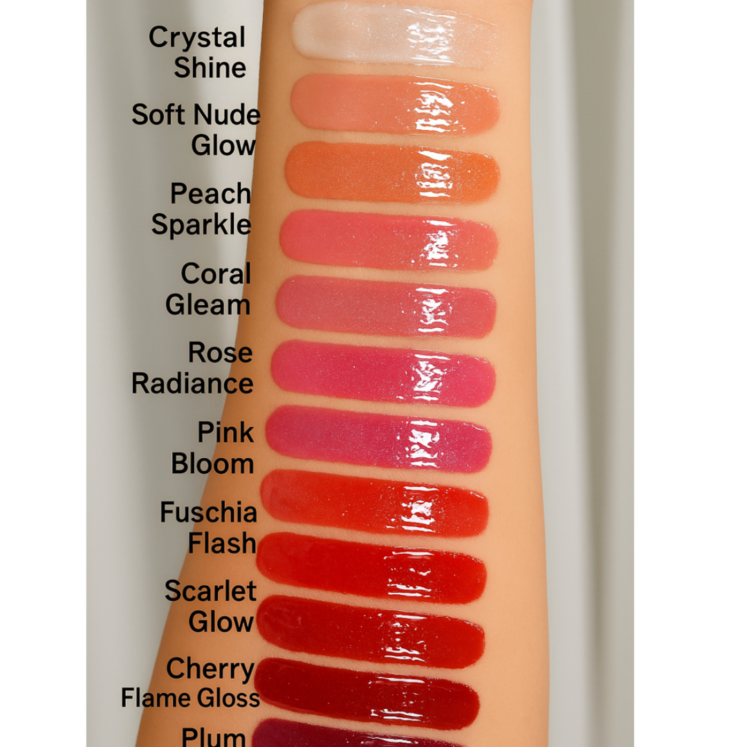 Mocallure 12 Colors High-Shine Lip Gloss Set β Long Lasting, Non-Sticky & Waterproof