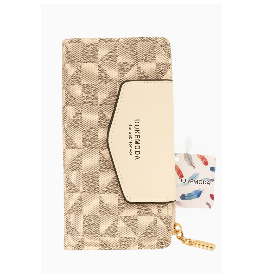 Premium Ladies Synthetic Leather Wallet – Multi Card Holder with Zipper Pocket