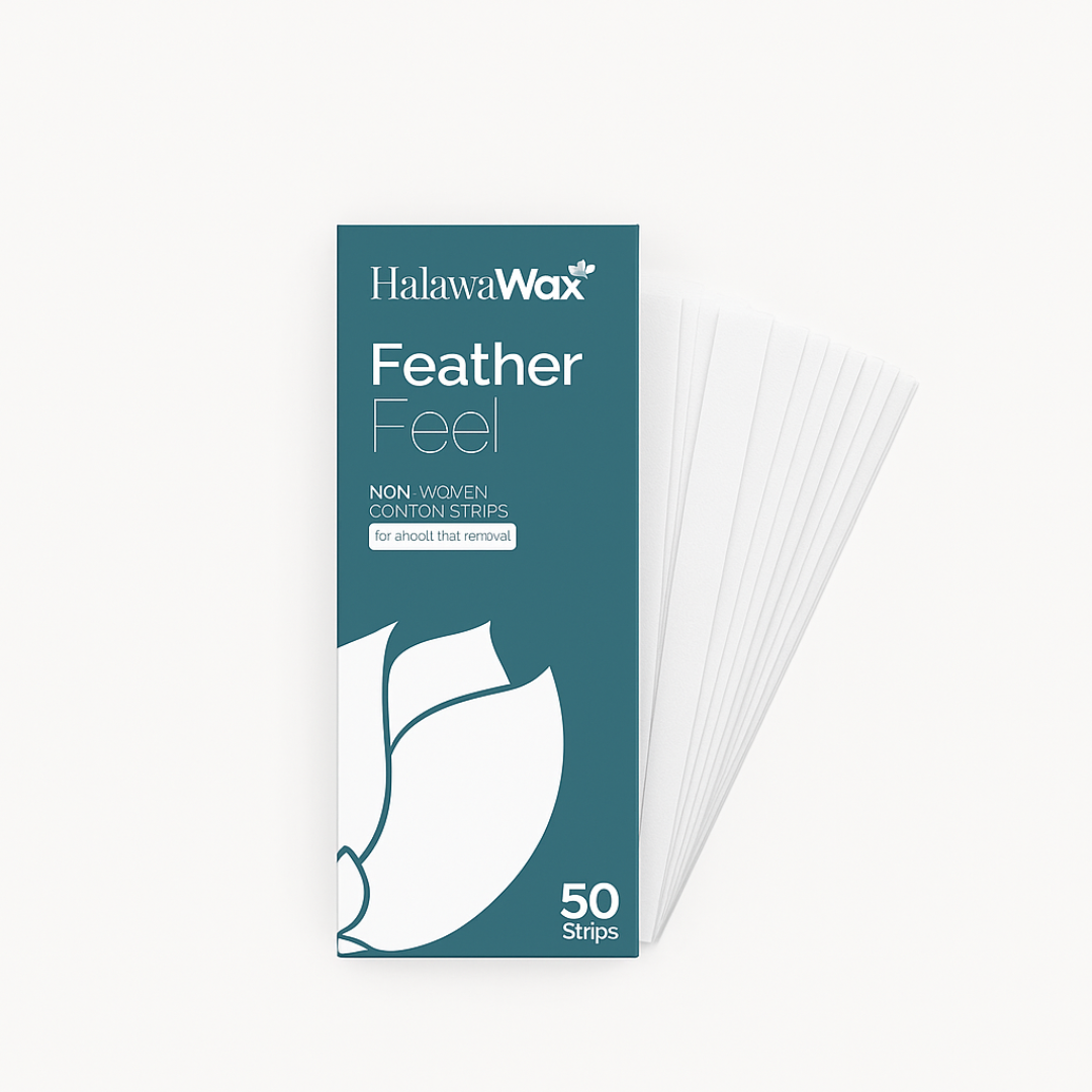 HalawaWax Breeze Pure Hair Removal Kit – Natural & Organic Sugaring Wax with Strips and Spatula (225g)