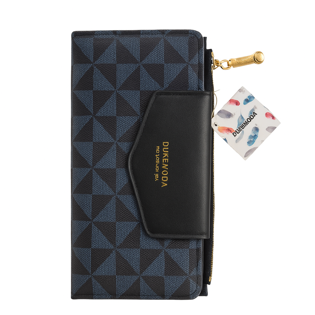 Premium Ladies Synthetic Leather Wallet – Multi Card Holder with Zipper Pocket